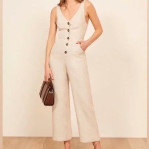 Reformation Vera Linen Jumpsuit